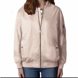 ⭐Blush Pink Nude Buffalo David Button Bomber Jacket⭐ Small
